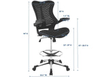 EEI-2286-BLK Charge Drafting Chair By Modway