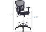 EEI-2289-BLK Articulate Drafting Chair By Modway
