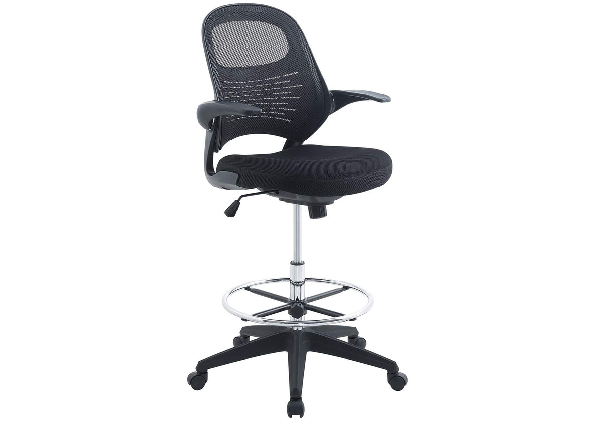 EEI-2290-BLK Stealth Drafting Chair By Modway