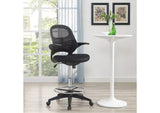 EEI-2290-BLK Stealth Drafting Chair By Modway