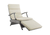 EEI-2301-LGR-BEI Envisage Chaise Outdoor Patio Wicker Rattan Lounge Chair By Modway