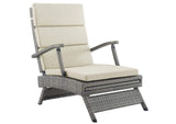 EEI-2301-LGR-BEI Envisage Chaise Outdoor Patio Wicker Rattan Lounge Chair By Modway
