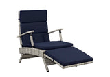 EEI-2301-LGR-NAV Envisage Chaise Outdoor Patio Wicker Rattan Lounge Chair By Modway