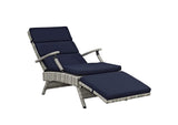 EEI-2301-LGR-NAV Envisage Chaise Outdoor Patio Wicker Rattan Lounge Chair By Modway