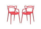 EEI-2347-RED-SET Entangled Dining Set Set Of 2 By Modway