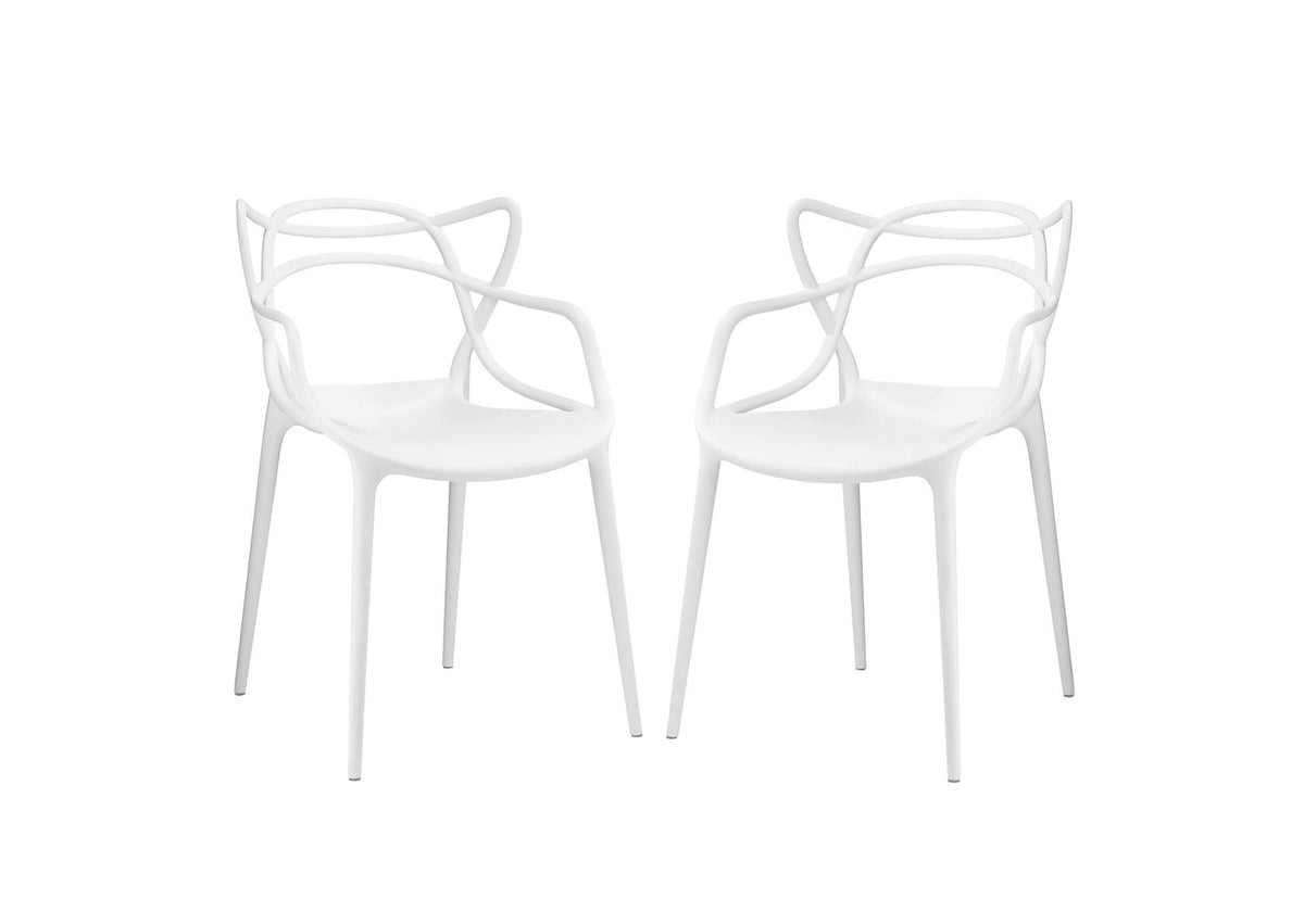 EEI-2347-WHI-SET Entangled Dining Set Set Of 2 By Modway