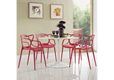 EEI-2348-RED-SET Entangled Dining Set Set Of 4 By Modway