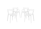 EEI-2348-WHI-SET Entangled Dining Set Set Of 4 By Modway