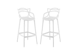 EEI-2349-WHI-SET Entangled Bar Stool Set Of 2 By Modway