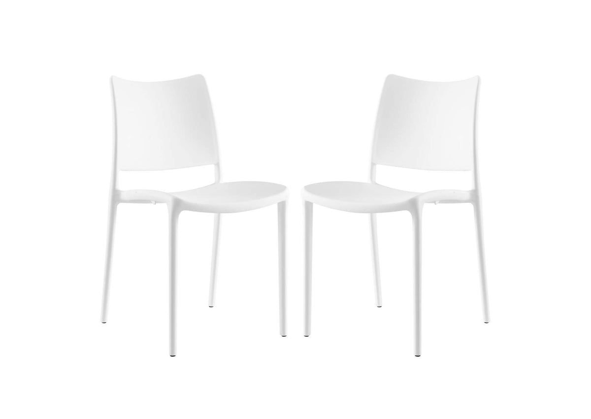 EEI-2424-WHI-SET Hipster Dining Side Chair Set Of 2 By Modway
