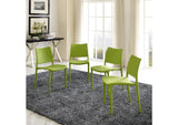 EEI-2425-GRN-SET Hipster Dining Side Chair Set Of 4 By Modway