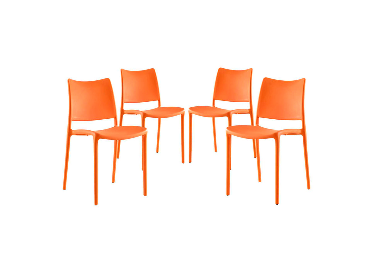 EEI-2425-ORA-SET Hipster Dining Side Chair Set Of 4 By Modway