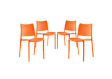 EEI-2425-ORA-SET Hipster Dining Side Chair Set Of 4 By Modway