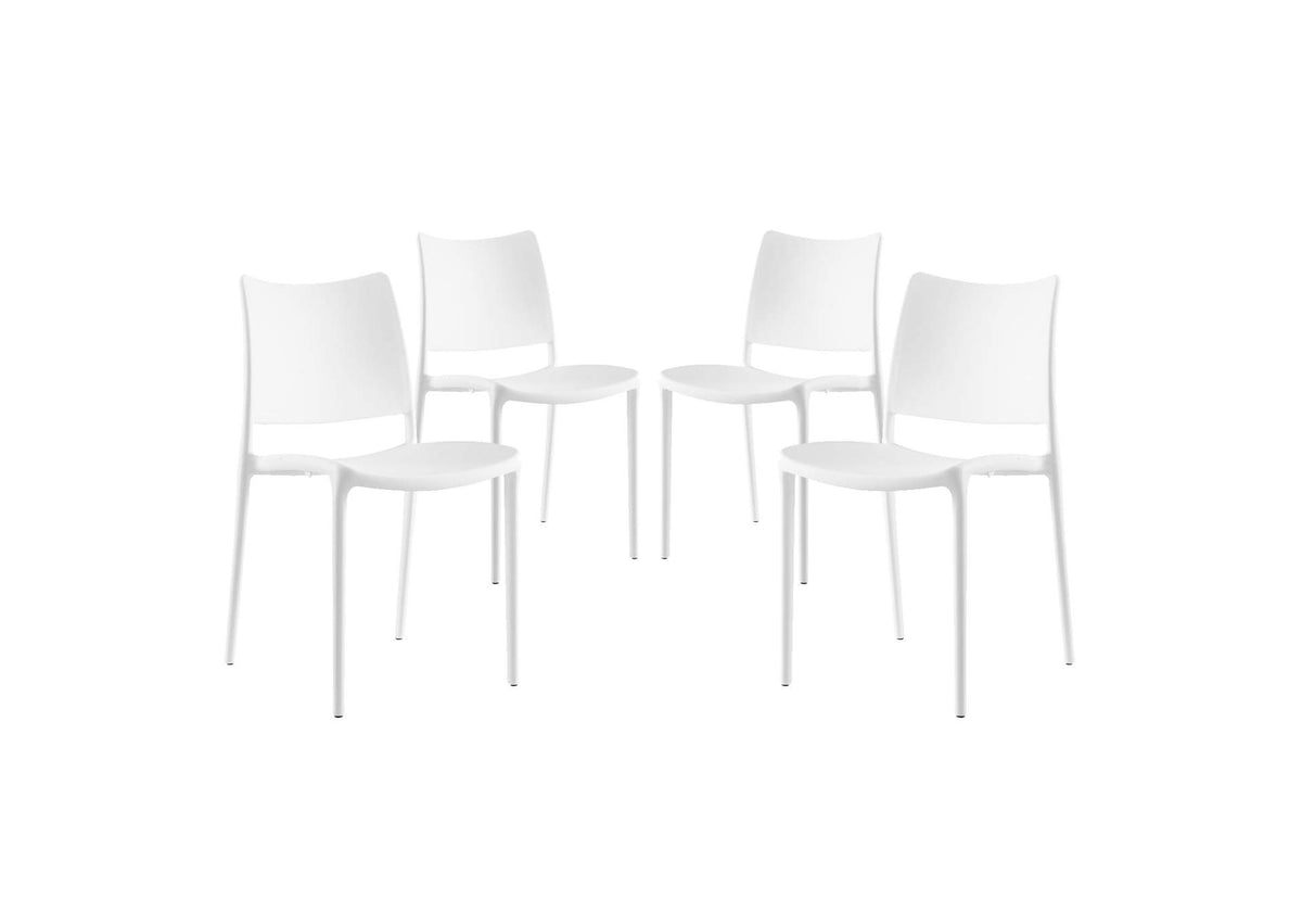 EEI-2425-WHI-SET Hipster Dining Side Chair Set Of 4 By Modway