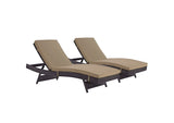 EEI-2428-EXP-MOC-SET Convene Outdoor Patio Chaise Set Of 2 By Modway
