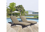 EEI-2428-EXP-MOC-SET Convene Outdoor Patio Chaise Set Of 2 By Modway