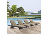 EEI-2429-EXP-MOC-SET Convene Outdoor Patio Chaise Set Of 4 By Modway