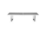EEI-246-SLV Sauna 5' Stainless Steel Bench By Modway
