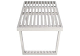 EEI-247-SLV Sauna 4' Stainless Steel Bench By Modway