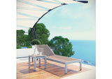 EEI-2470-SLV-GRY-SET Shore 2 Piece Outdoor Patio Aluminum Set By Modway