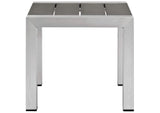 EEI-2471-SLV-BLK-SET Shore 3 Piece Outdoor Patio Aluminum Set By Modway