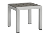 EEI-2471-SLV-GRY-SET Shore 3 Piece Outdoor Patio Aluminum Set By Modway