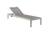 EEI-2474-SLV-GRY-SET Shore Outdoor Patio Aluminum Chaise Set Of 6 By Modway