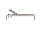 EEI-2474-SLV-GRY-SET Shore Outdoor Patio Aluminum Chaise Set Of 6 By Modway