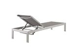 EEI-2474-SLV-GRY-SET Shore Outdoor Patio Aluminum Chaise Set Of 6 By Modway