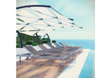 EEI-2474-SLV-GRY-SET Shore Outdoor Patio Aluminum Chaise Set Of 6 By Modway