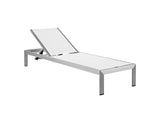 EEI-2474-SLV-WHI-SET Shore Outdoor Patio Aluminum Chaise Set Of 6 By Modway