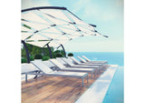 EEI-2474-SLV-WHI-SET Shore Outdoor Patio Aluminum Chaise Set Of 6 By Modway