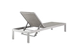 EEI-2476-SLV-GRY-SET Shore 3 Piece Outdoor Patio Aluminum Set By Modway