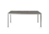 EEI-2480-SLV-GRY-SET Shore 3 Piece Outdoor Patio Aluminum Dining Set By Modway