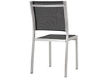 EEI-2482-SLV-BLK-SET Shore 5 Piece Outdoor Patio Aluminum Dining Set By Modway