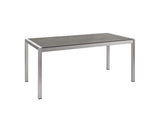 EEI-2483-SLV-BLK-SET Shore 5 Piece Outdoor Patio Aluminum Dining Set By Modway