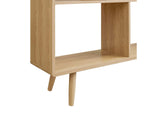 EEI-2529-OAK Transmit 7 Shelf Wood Grain Bookcase By Modway