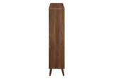 EEI-2529-WAL Transmit 7 Shelf Wood Grain Bookcase By Modway