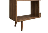 EEI-2529-WAL Transmit 7 Shelf Wood Grain Bookcase By Modway