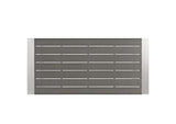 EEI-2588-SLV-GRY-SET Shore 5 Piece Outdoor Patio Aluminum Dining Set By Modway