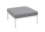 EEI-2609-WHI-GRY Harmony Outdoor Patio Aluminum Ottoman By Modway
