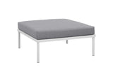 EEI-2618-WHI-GRY-SET Harmony 3 Piece Outdoor Patio Aluminum Sectional Sofa Set By Modway