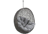 EEI-2654-GRY-GRY Hide Outdoor Patio Swing Chair Without Stand By Modway