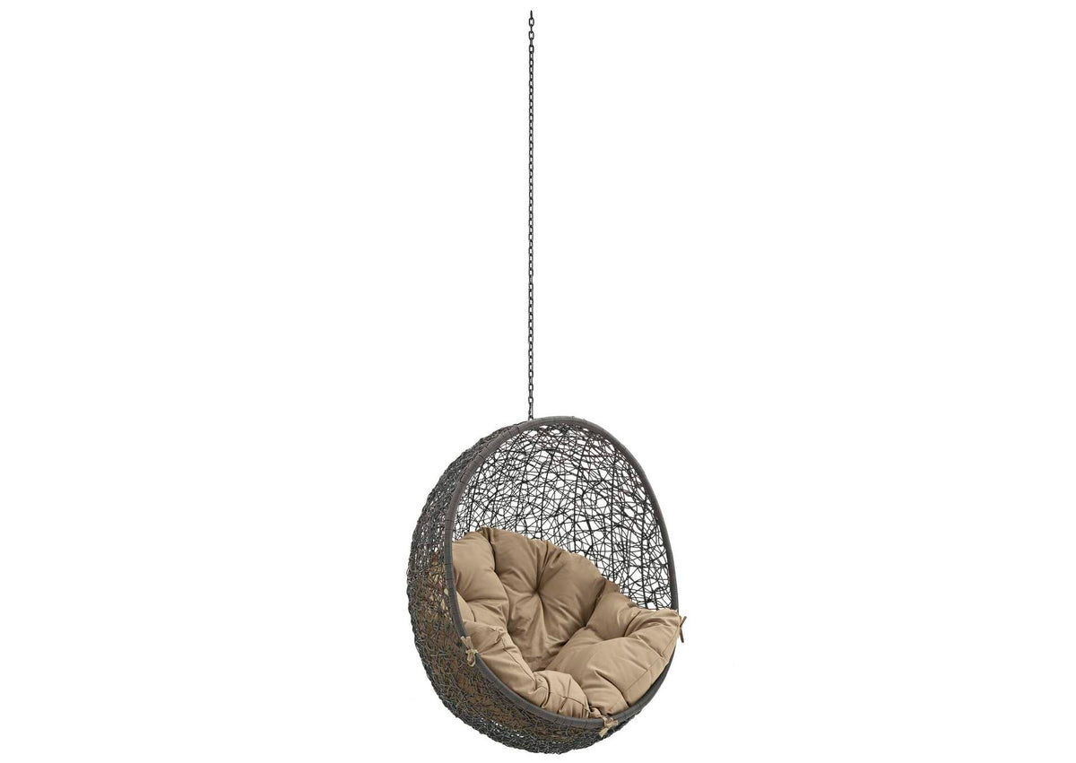 EEI-2654-GRY-MOC Hide Outdoor Patio Swing Chair Without Stand By Modway