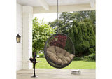 EEI-2654-GRY-MOC Hide Outdoor Patio Swing Chair Without Stand By Modway