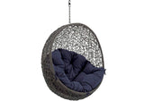 EEI-2654-GRY-NAV Hide Outdoor Patio Swing Chair Without Stand By Modway