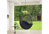 EEI-2654-GRY-NAV Hide Outdoor Patio Swing Chair Without Stand By Modway