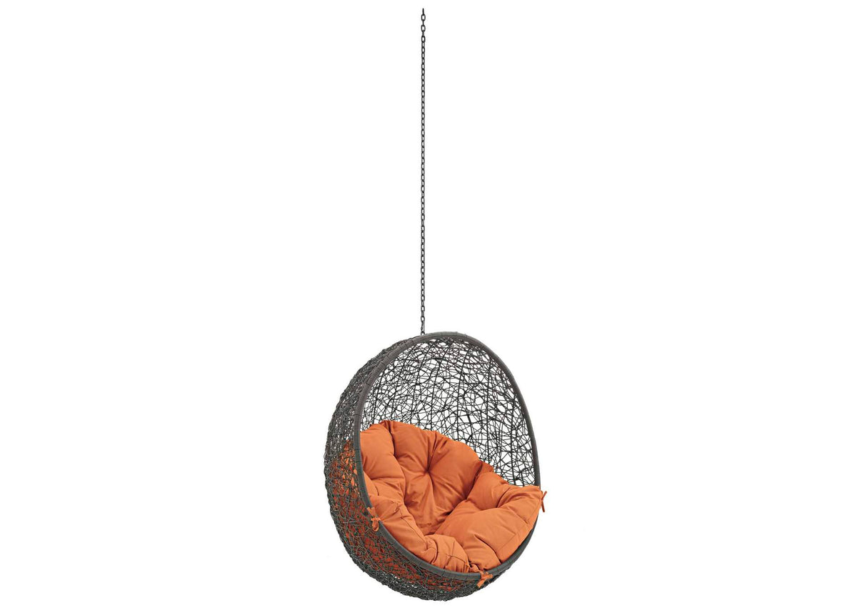 EEI-2654-GRY-ORA Hide Outdoor Patio Swing Chair Without Stand By Modway