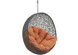 EEI-2654-GRY-ORA Hide Outdoor Patio Swing Chair Without Stand By Modway