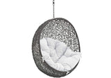 EEI-2654-GRY-WHI Hide Outdoor Patio Swing Chair Without Stand By Modway